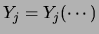 $\displaystyle f(x_1, x_2,\ldots, x_n)\xrightarrow[Y_j = Y_j(X_1, X_2,\ldots, X_n)]{}f(y_1, y_2,\ldots, y_m)\,,$