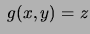$\displaystyle f(z)=P(Z=z) = P(X=x,Y=y) = f(x,y)$
