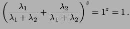 $\displaystyle \frac{e^{-(\lambda_1+\lambda_2)}(\lambda_1+\lambda_2)^z}{z!} =
f(z\,\vert\,{\cal P}_{\lambda_1+\lambda_2})\,,$