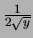 $ \sqrt{y}$