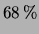 $ 68\,\%$