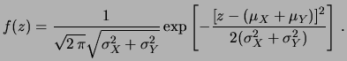 $\displaystyle x
= \sqrt{a^2\pi}\exp\left[\frac{a^2b^2}{4}\right]\,.$