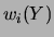 $\displaystyle f(y_i) \approx \frac{w_i(Y)}{\Delta Y_i}\,,$