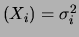 $ (X_i)=\mu_i$
