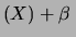 $\displaystyle (\alpha\, X+\beta\, Y) = \alpha\,$