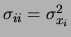 $\displaystyle \sigma_Y^2 = \sum_{ij}\sigma_{ij}\, ,$