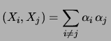 $\displaystyle 2\sum_{i< j}\alpha_{i}\, \alpha_{j}\,$