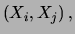 $\displaystyle (X_i,X_j)
= \sum_{i\ne j}\alpha_{i}\, \alpha_{j}\,$