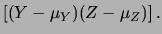 $\displaystyle \left\{\begin{array}{l} Y=\alpha_1X_1+\alpha_2X_2 \\
Z=\beta_1X_1+\beta_2X_2 \end{array} \right.\,.$