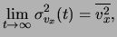 $ \sigma_{v_x}^2(t)$