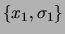 $ _\circ(\mu)=\mu_\circ\pm\sigma_\circ$
