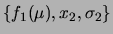 $\displaystyle f_1(\mu)=f(\mu\,\vert\,x_1,\sigma_1)$