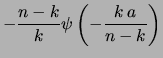 $\displaystyle \psi(a)$