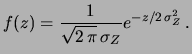 $ \sigma(Z)=\sigma_Z$