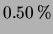 $ 0.50\,\%$