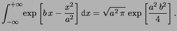$\displaystyle f(\mu\,\vert\,x)= \int_{-\infty}^{+\infty}\! \frac{1}{\sqrt{2\,\p...
...{2\,\pi}\,\sigma_Z} \exp{\left[-\frac{z^2}{2\,\sigma_Z^2}\right]} \,\rm {d}z\,,$