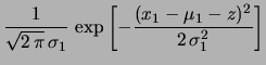 $\displaystyle f(x_1,x_2\,\vert\,\mu_1,\mu_2,z)$