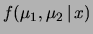 $\displaystyle \left.\left. \ \ +
\frac{(x_2-\mu_2-z)^2}{\sigma_2^2}
\right)
\right]\,.$