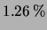 $ 1.26\,\%$