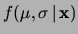 $\displaystyle {\cal N}(\ln{v_\circ},\sigma_{\ln{v_\circ}})\,.$