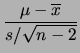 $ \nu=n-2$