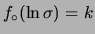 $ \log{\sigma}$