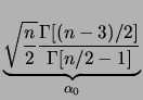 $\displaystyle \sqrt{\frac{n}{n-1}}$