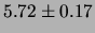$ \mu=5.83\pm 0.29$
