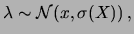 $\displaystyle X \sim \ \approx{\cal N}(\lambda,\sqrt{\lambda})\,.$