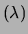 $\displaystyle \lambda \sim {\cal N}(x, \sigma(X))\,, $