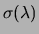 $\displaystyle (\lambda)$
