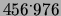 $ 456^\cdot 976$
