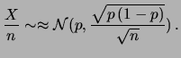 $ X/n$
