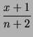 $ s=n-x+1$