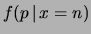 $\displaystyle p^n ,$