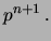 $\displaystyle F(p\,\vert\,x=n)$