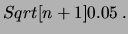 $\displaystyle 0.05\, ,$