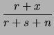 $\displaystyle (r+x, s+n-x)$