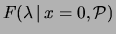 $\displaystyle e^{-\lambda}$