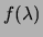 $\displaystyle 1-e^{-\lambda}\,.$