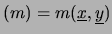 $\displaystyle \sum_i\frac{(y_i-m\,x_i-c)^2}{\sigma_{Y_i}^2}\,,$