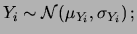 $ \mu_{Y_i}$