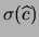 $ \sigma(\widehat{m})$
