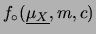 $\displaystyle \int f(\underline{\mu_{X}}, m, c\,\vert\,\underline{x},\underline{y})\,
d\underline{\mu_{X}}$