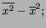 $\displaystyle \overline{x\,y}$