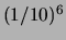 $ (1/2)^{10} = 1/1024 \approx 0.1\,\%$