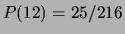 $ P(11) = 27/216$
