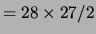 $ =28\times 27/2$