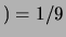 $ ) = 4/9$