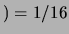 $ ) = 9/16$